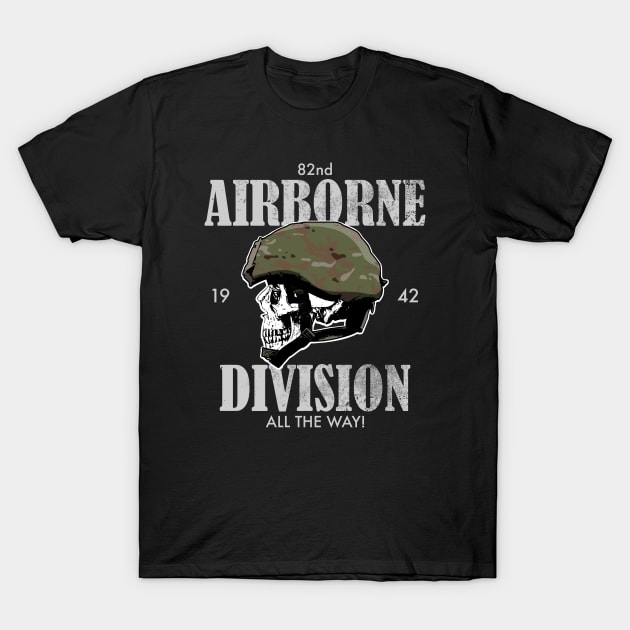 82nd Airborne Division (distressed) T-Shirt by TCP